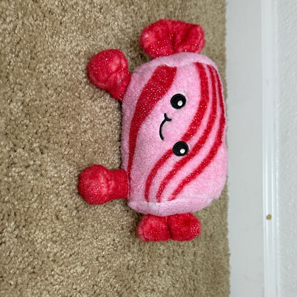 Target Pink and Red Striped Stuffed Animal